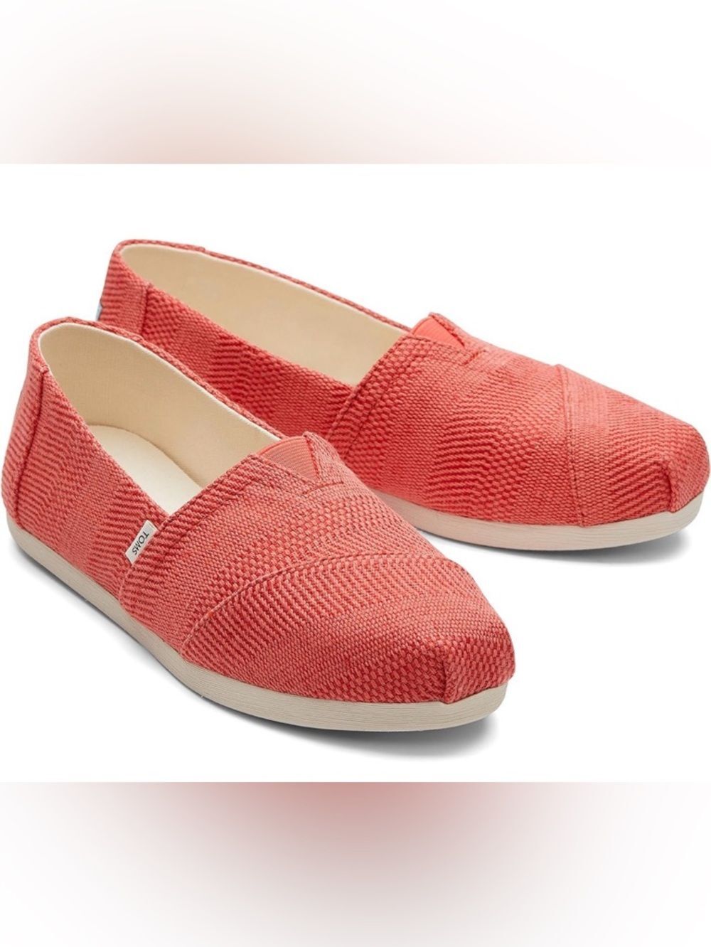 TOMS Alpargata 3.0 Espadrille Textural Woven Canvas Slip-On Shoes. 6.5.